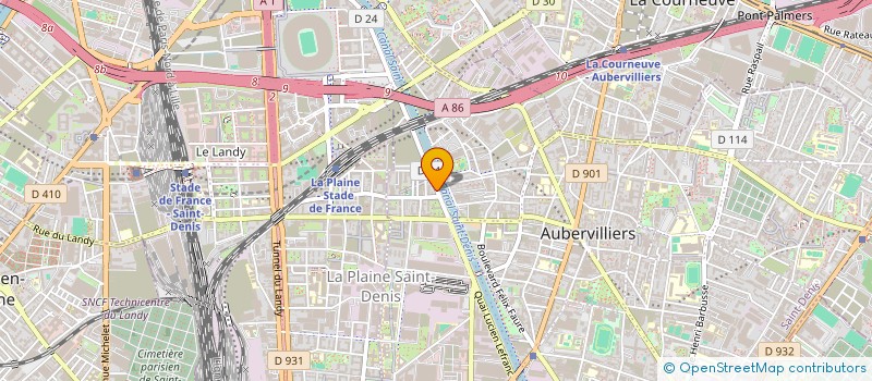 localisation de l'entreprise RECYCLAGE RMC METAUX  AUBERVILLIERS