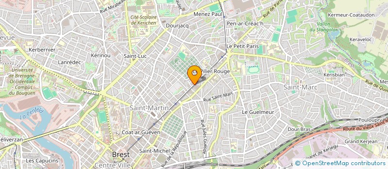 localisation de l'entreprise RECYCLE-BIKE à BREST