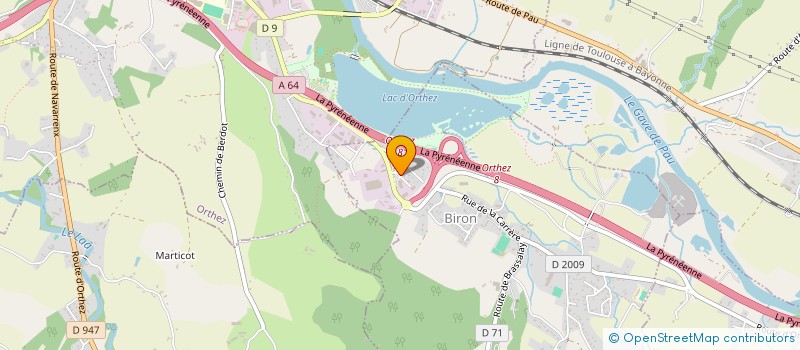 localisation de l'entreprise RECYCLERIE CREA'LOCALE  ORTHEZ