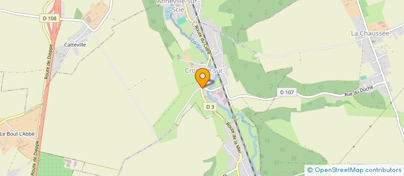 localisation de l'entreprise RECYCLERIE DE LA SCIE  CROSVILLE-SUR-SCIE