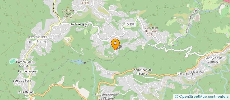 localisation de l'entreprise RECYCLERIE LASOURCE  LES ADRETS-DE-L'ESTEREL