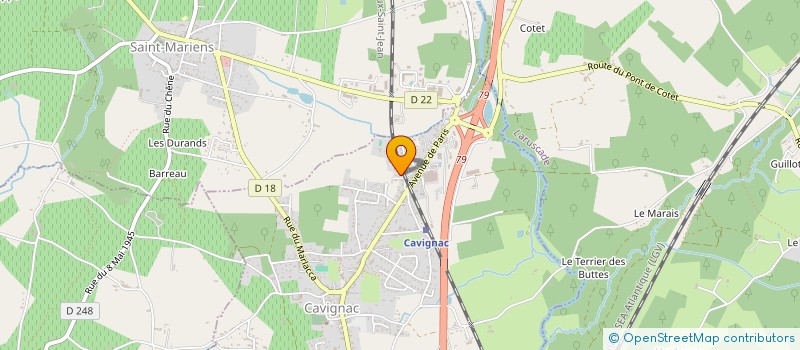 localisation de l'entreprise RECYCLERIE PHENIX  SAINT-CHRISTOLY-DE-BLAYE