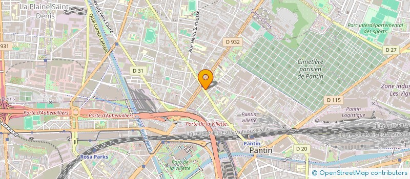 localisation de l'entreprise RECYCLINFO à PANTIN