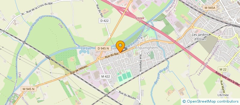 localisation de l'entreprise RECYNOR à ERQUINGHEM-LYS