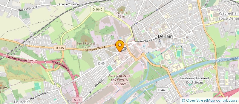 localisation de l'entreprise RECYPAP ENVIRONNEMENT  DENAIN