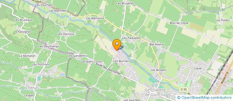 localisation de l'entreprise RECYPNEUS SARL à LA CHAPELLE-DE-GUINCHAY