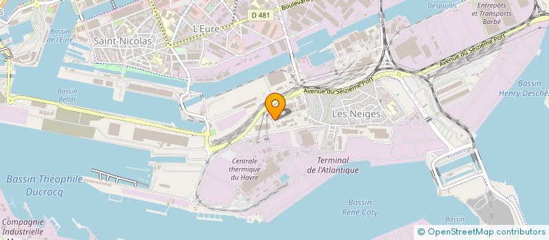 localisation de l'entreprise RECYVAM à LE HAVRE