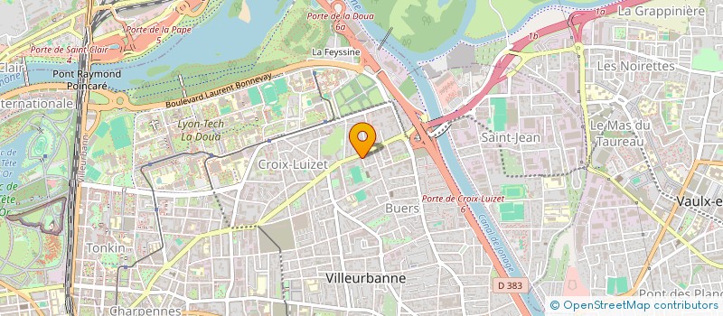 localisation de l'entreprise RED  VILLEURBANNE