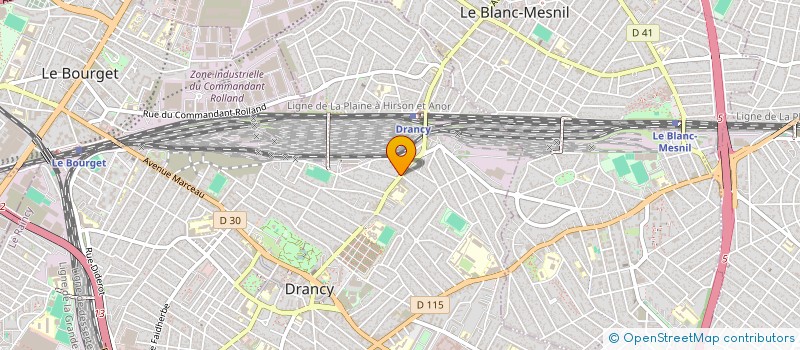 localisation de l'entreprise RED à DRANCY