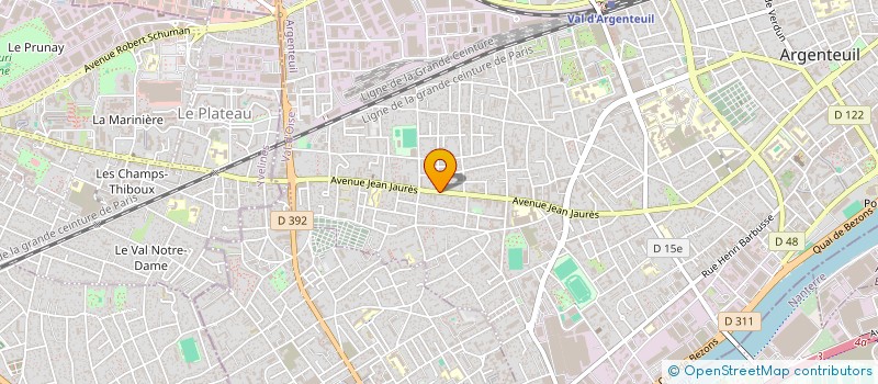 localisation de l'entreprise RED 95  ARGENTEUIL