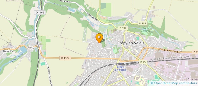 localisation de l'entreprise RED-ACTIFS  CREPY-EN-VALOIS