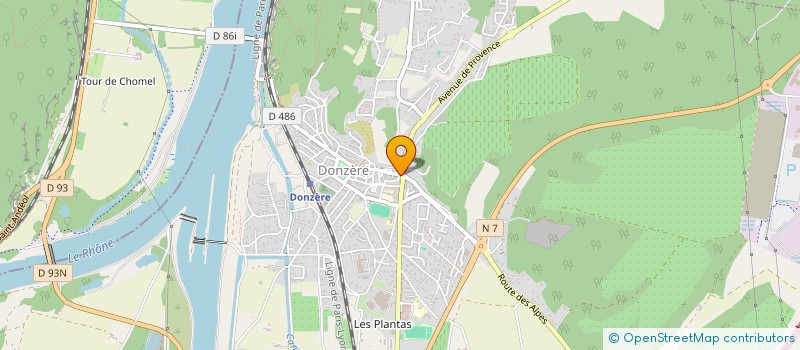 localisation de l'entreprise RED AUTO 26  DONZERE