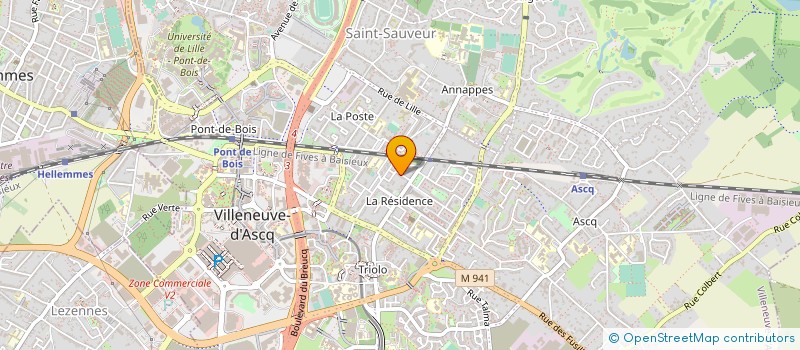 localisation de l'entreprise RED AUTO à VILLENEUVE-D'ASCQ