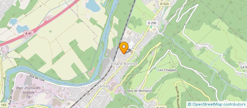 localisation de l'entreprise RED BATTERIE  VILLARD-BONNOT