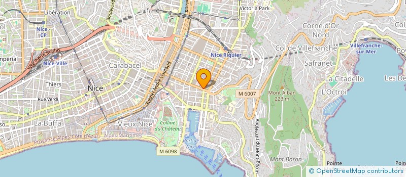 localisation de l'entreprise RED BURGER à NICE