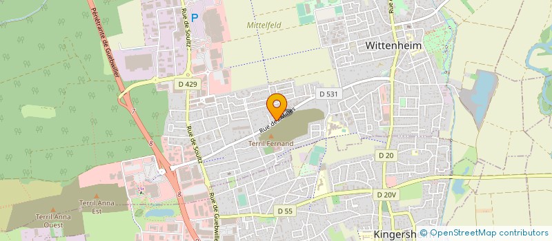 localisation de l'entreprise RED CLOUD  WITTENHEIM