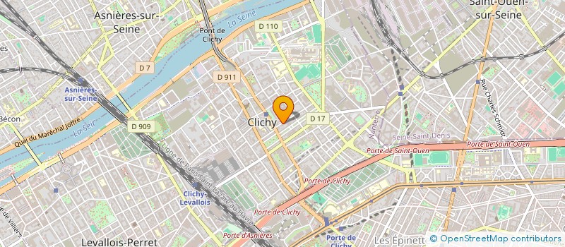 localisation de l'entreprise RED-CONSULTING à CLICHY
