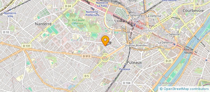 localisation de l'entreprise RED CUBE  NANTERRE