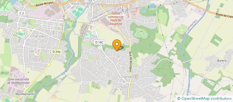 localisation de l'entreprise RED DEVELOPPEMENT  TIGNIEU-JAMEYZIEU