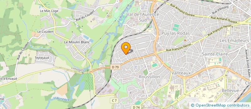 localisation de l'entreprise RED DIFFUSION à LIMOGES