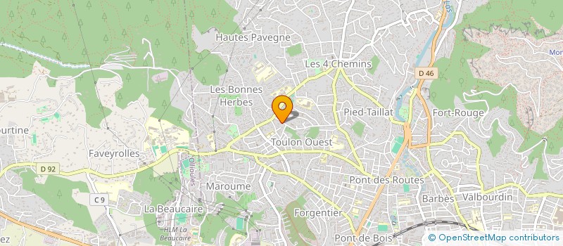 localisation de l'entreprise RED DINGUE COMPAGNIE  TOULON