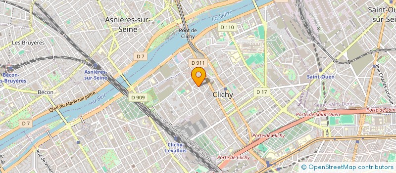 localisation de l'entreprise RED DRIVE à CLICHY