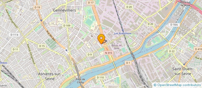localisation de l'entreprise RED FACTORY à GENNEVILLIERS