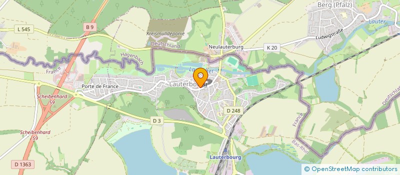 localisation de l'entreprise RED-FOX  LAUTERBOURG