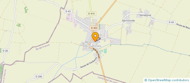 localisation de l'entreprise RED & GREEN MARBRE & CARRELAGE  BEAUMONT-DU-GATINAIS