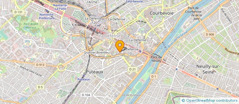 localisation de l'entreprise RED HAT FRANCE à PUTEAUX