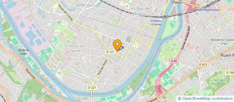 localisation de l'entreprise RED HILL  CROISSY-SUR-SEINE