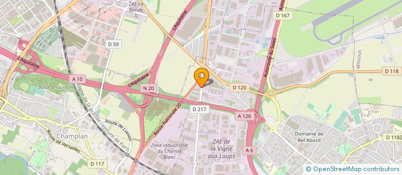localisation de l'entreprise RED'IMP à CHILLY-MAZARIN