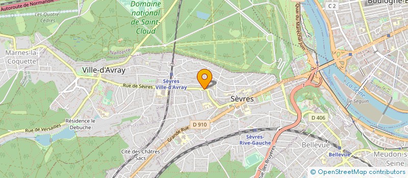 localisation de l'entreprise RED LINE à SEVRES