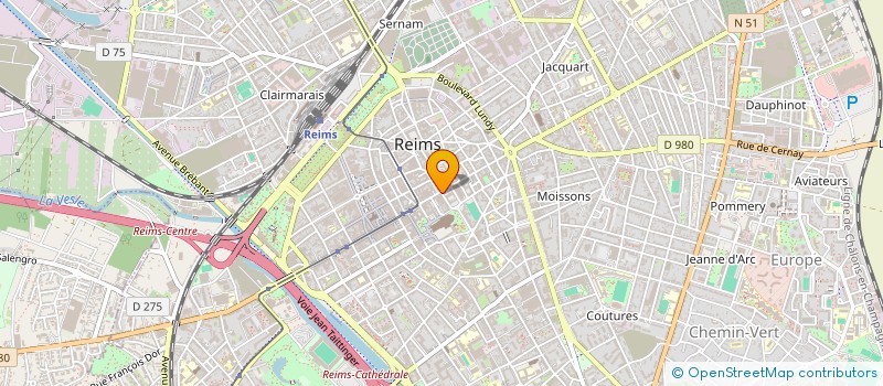 localisation de l'entreprise RED MOON  REIMS