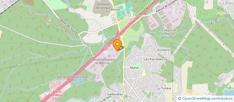 localisation de l'entreprise RED OAK  CESTAS