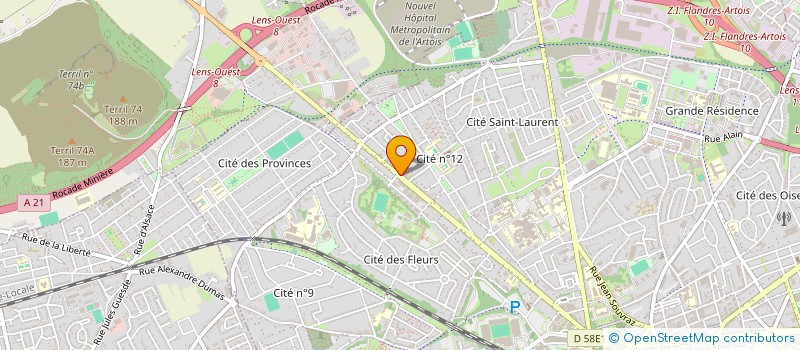 localisation de l'entreprise RED ONE COMEDY CLUB  LENS