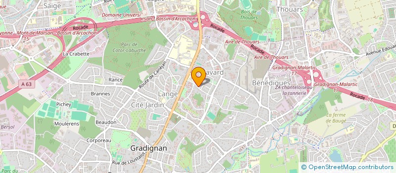 localisation de l'entreprise RED ONE LOGISTICS  GRADIGNAN