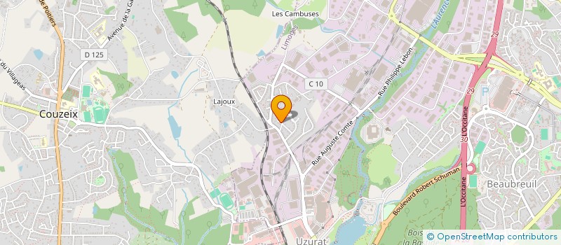 localisation de l'entreprise RED PANTHERS à LIMOGES