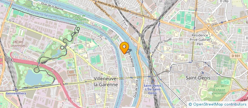 localisation de l'entreprise RED PROTECT  L'ILE-SAINT-DENIS