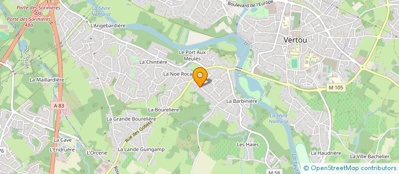 localisation de l'entreprise RED R  VERTOU