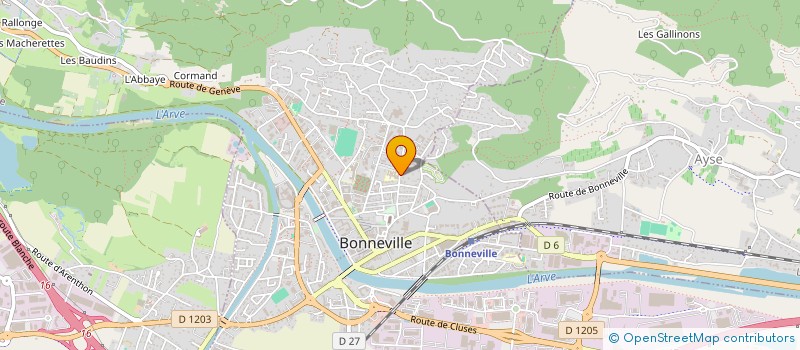 localisation de l'entreprise RED RIBBON  BONNEVILLE