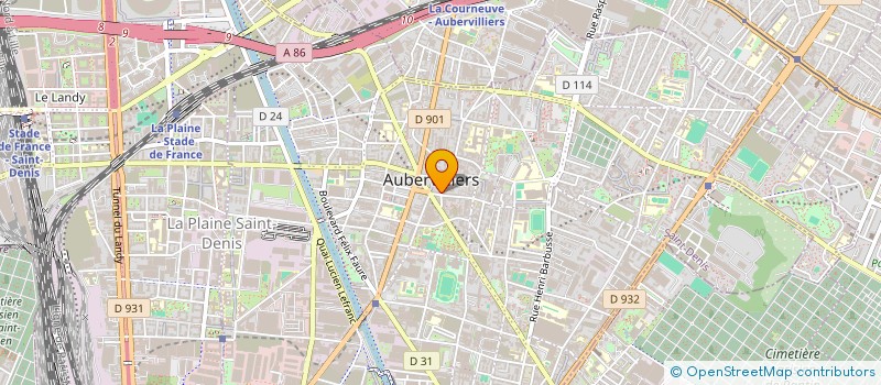 localisation de l'entreprise RED SHADES BEAUTY à AUBERVILLIERS