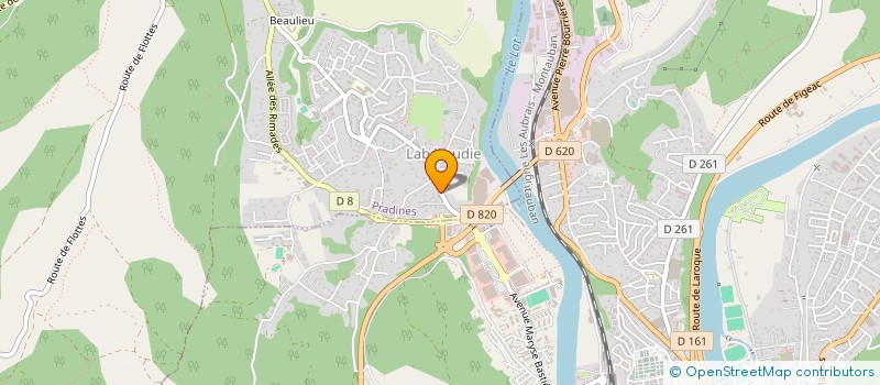 localisation de l'entreprise RED STONE  PRADINES