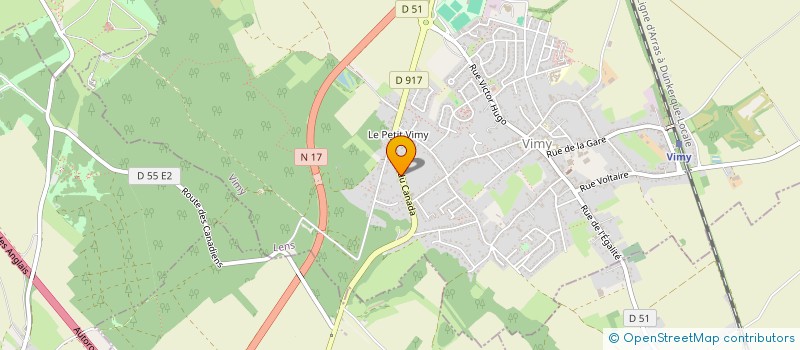 localisation de l'entreprise RED TRUCKS MUSIC  VIMY