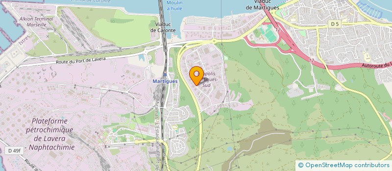 localisation de l'entreprise RED WHITE  MARTIGUES