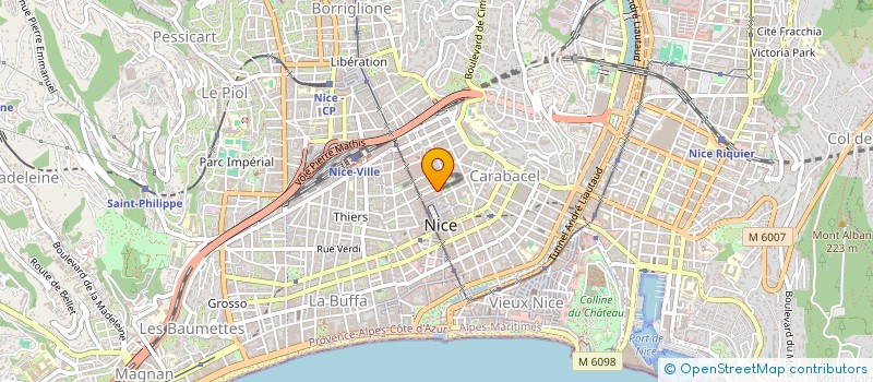 localisation de l'entreprise RED WHITE à NICE