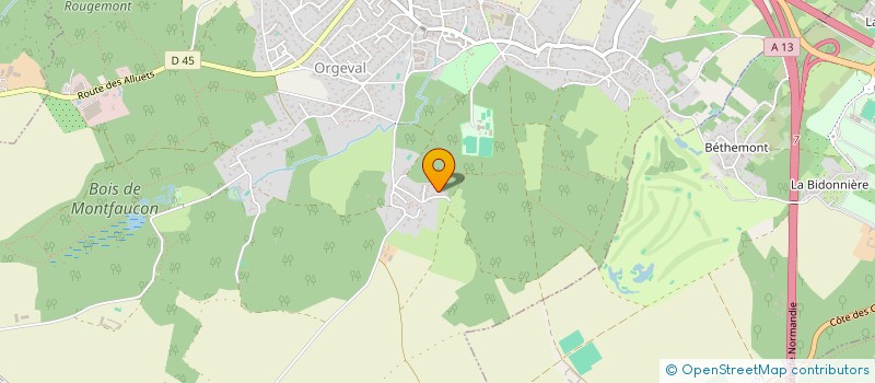 localisation de l'entreprise RED Z COMPANY  ORGEVAL