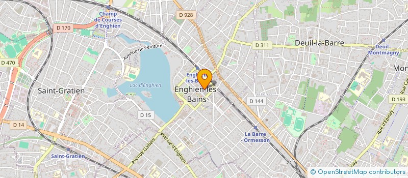 localisation de l'entreprise RED ZERO à ENGHIEN-LES-BAINS