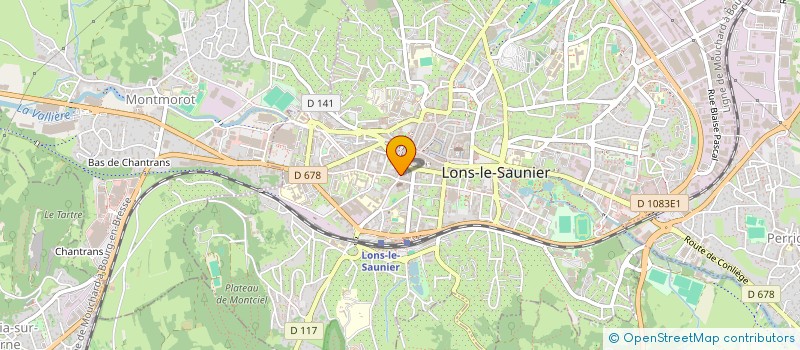 localisation de l'entreprise RED ZONE  LONS-LE-SAUNIER
