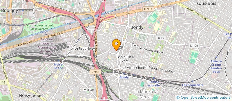 localisation de l'entreprise RED3  BONDY